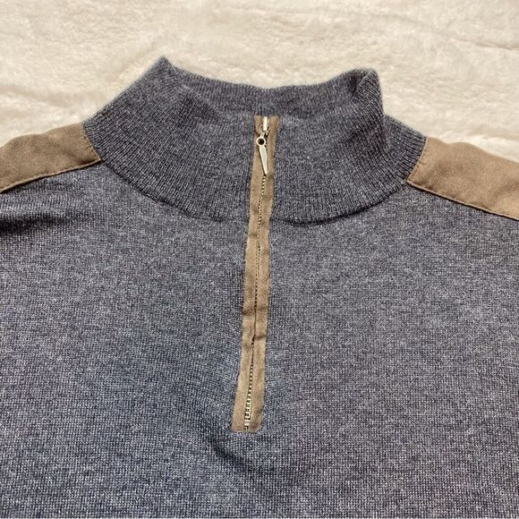 Refectory British Inspired 1/4 Zip Long Sleeve Sweater Size Large - Picture 5 of 9